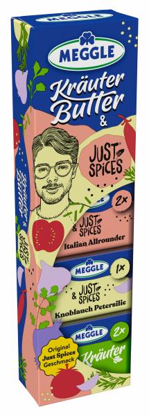 Meggle Kräuterbutter Riegel Trio Just Spices
