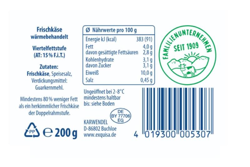 Exquisa Frischkäse Balance