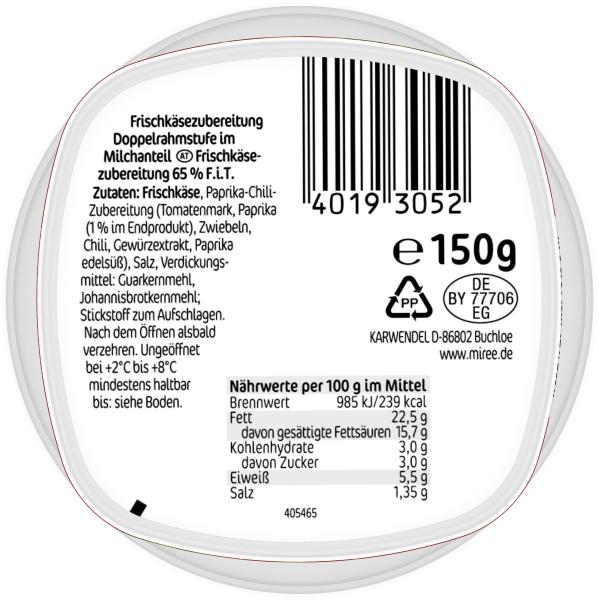 Miree Frischkäsezubereitung Paprika-Chili
