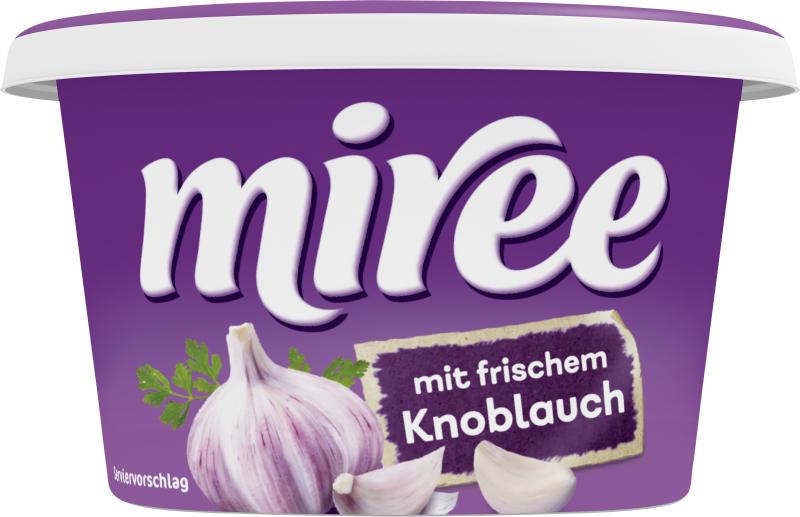Miree Frischkäsezubereitung mit frischem Knoblauch