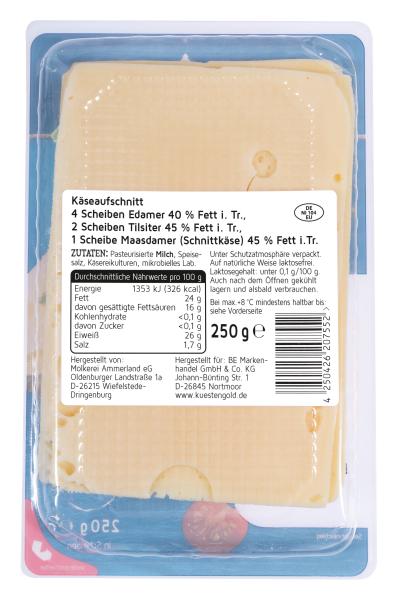 Küstengold Käseaufschnitt 3 Sorten