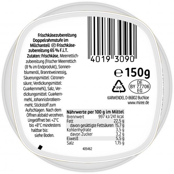 Miree mit frischem Meerrettich