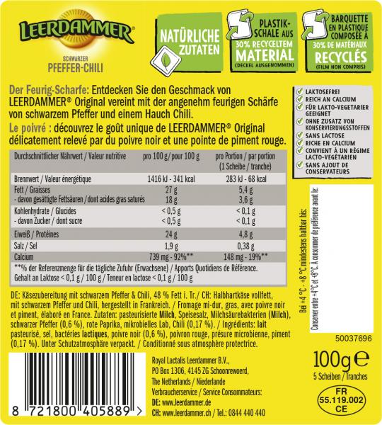 Leerdammer Schwarzer Pfeffer-Chili