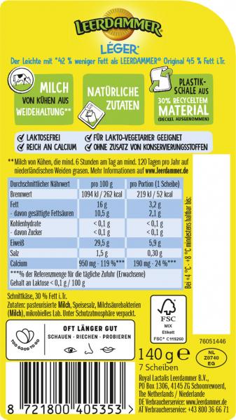 Leerdammer Léger mild-nussig