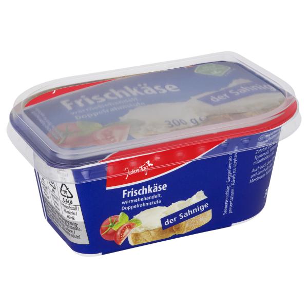 Jeden Tag Frischkäse der Sahnige