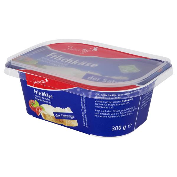 Jeden Tag Frischkäse der Sahnige