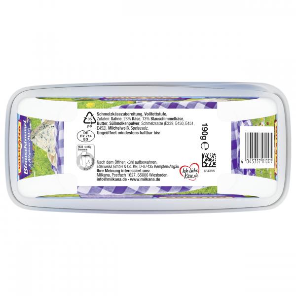 Milkana Schmelzkäse mit Blauschimmel & Allgäuer Milch