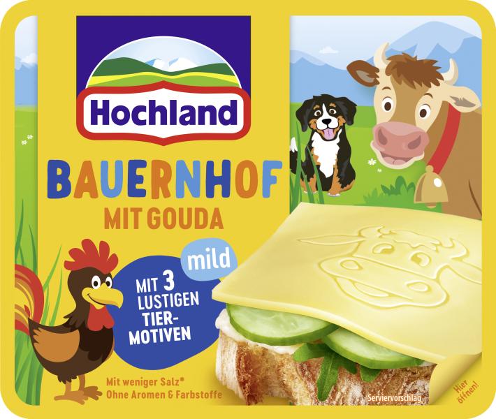 Hochland Sandwich Scheiben Bauernhof mit Gouda