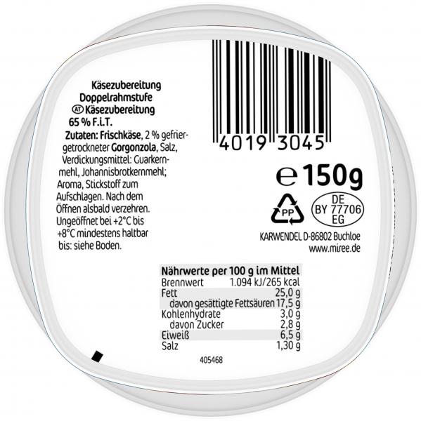 Miree mit mildem Gorgonzola