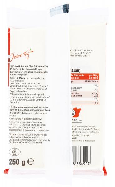 Jeden Tag Bergkäse