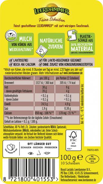 Leerdammer Feine Scheiben zart-würzig
