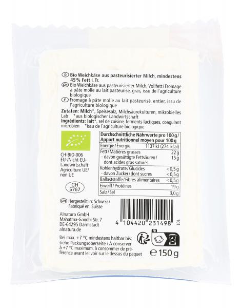 Alnatura Hirtenkäse aus Kuhmilch
