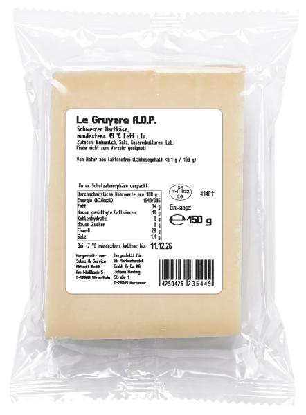 Tafelzeit Le Gruyère A.O.P. pikant