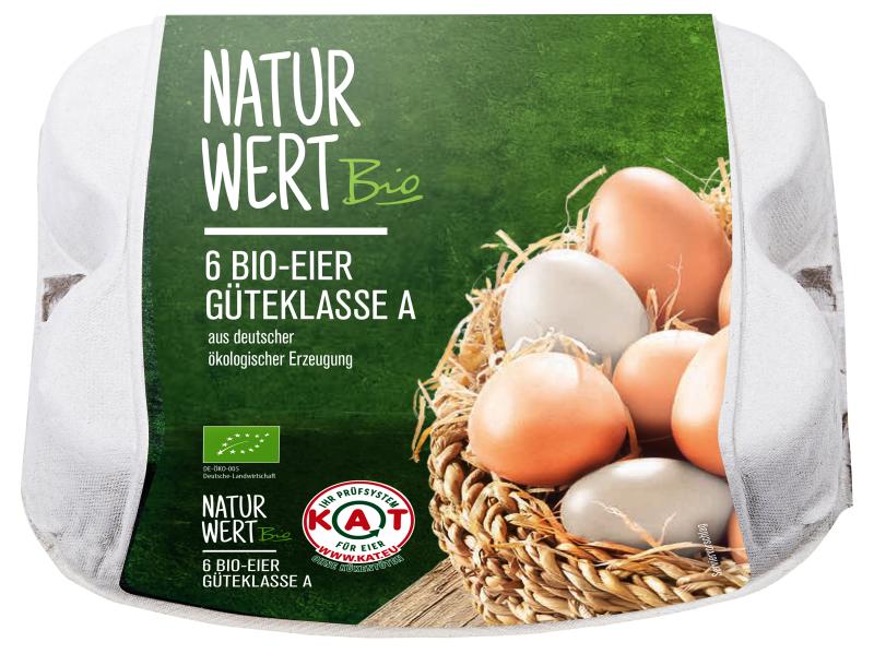 NaturWert Bio Eier Güteklasse A Größe L/M