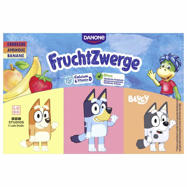 Danone Fruchtzwerge Banane, Erdbeere, Aprikose