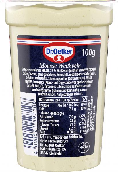 Dr. Oetker Momente Mousse Weißwein