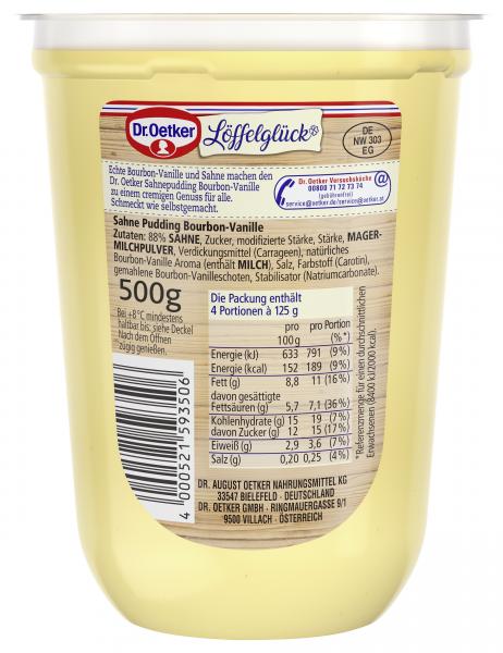 Dr. Oetker Löffelglück Sahne Pudding Bourbon Vanille