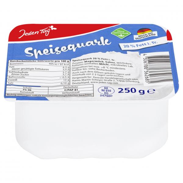 Jeden Tag Speisequark 20%