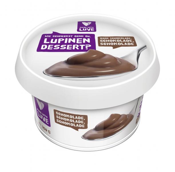 Made with Luve Lupinen Dessert Schokolade