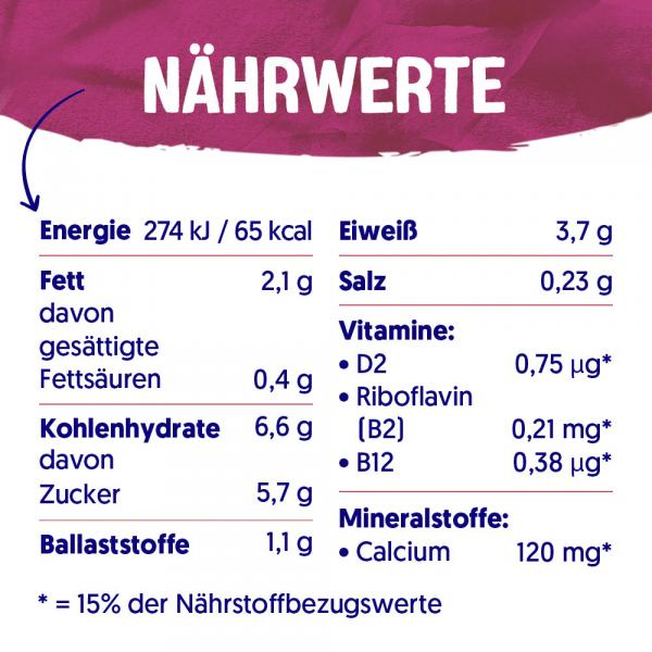 Alpro Joghurtalternative ohne Zuckerzusatz Rote Früchte mit Datteln