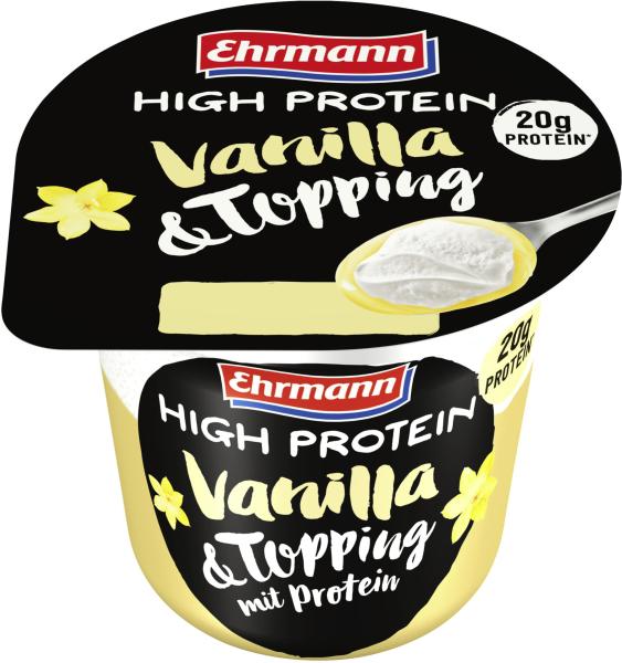 Ehrmann High Protein Vanilla & Topping