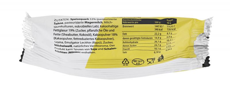 Quarkwerk Quark Riegel Vanille