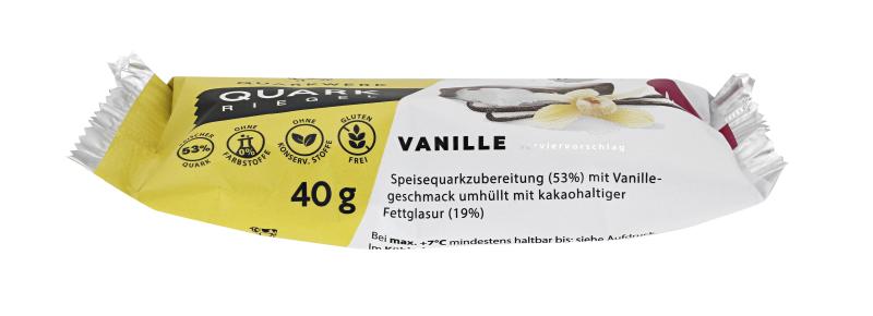 Quarkwerk Quark Riegel Vanille