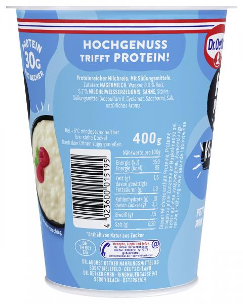 Dr. Oetker High Protein Mahlzeit Milchreis