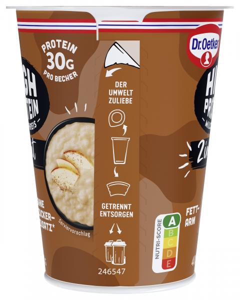 Dr. Oetker High Protein Mahlzeit Milchreis Zimt