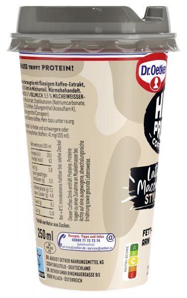 Dr. Oetker High Protein Coffee Drink Latte Macciato Style