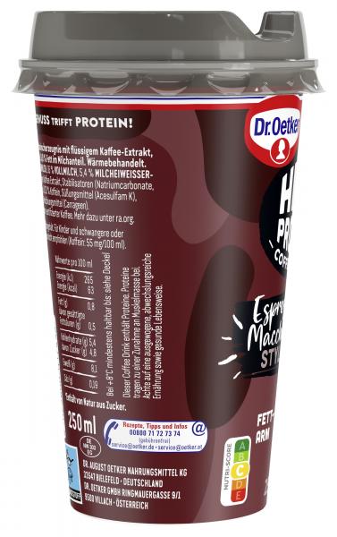Dr. Oetker High Protein Coffee Drink Espresso Macchiato Style