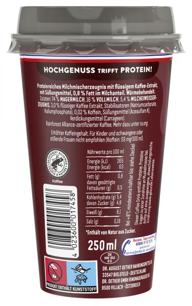 Dr. Oetker High Protein Coffee Drink Espresso Macchiato Style