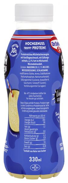 Dr. Oetker High Protein Shake Vanille Geschmack (Einweg)