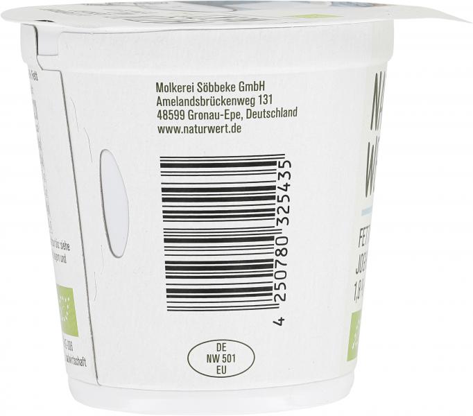 NaturWert Bio Natur-Joghurt 1,8% Fett