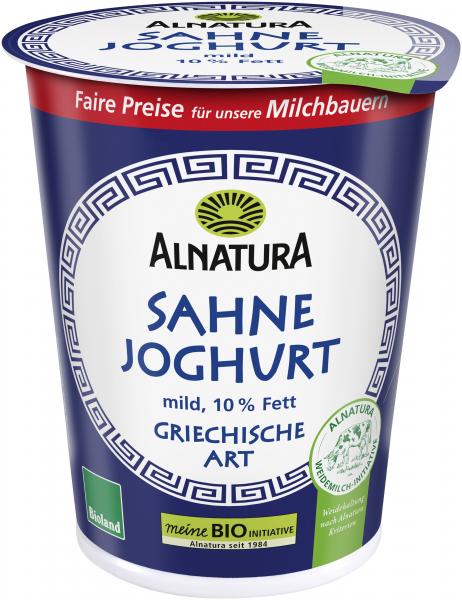 Alnatura Bio Weidemilch Sahnejoghurt griechische Art 10% Fett