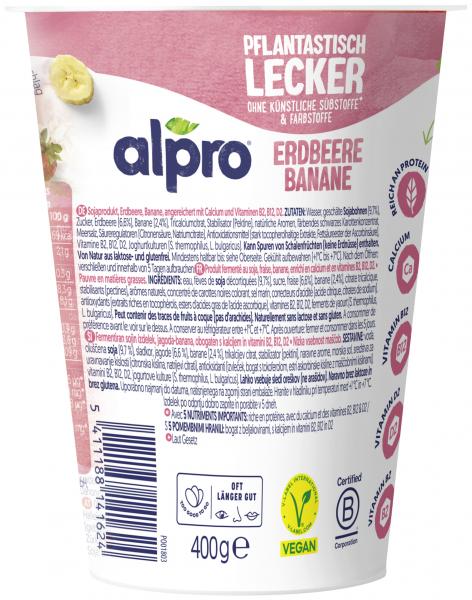 Alpro Joghurtalternative Erdbeere-Banane