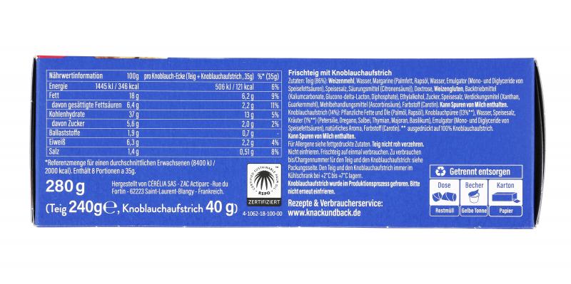 Knack & Back Knoblauch-Ecken