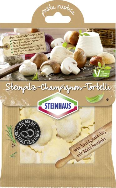 Steinhaus Pasta Rustica Steinpilz-Champignon-Tortelli