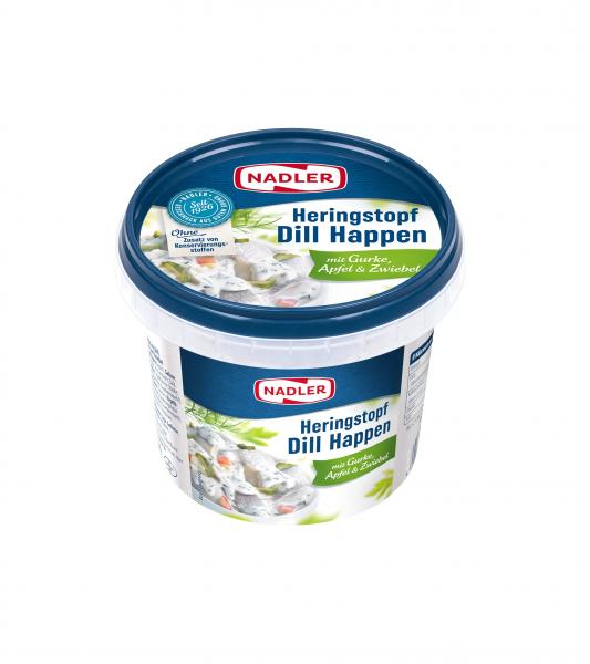 Nadler Heringstopf Dillhappen mit Gurke, Apfel & Zwiebel
