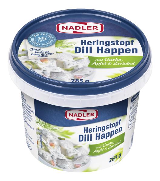 Nadler Heringstopf Dillhappen mit Gurke, Apfel & Zwiebel