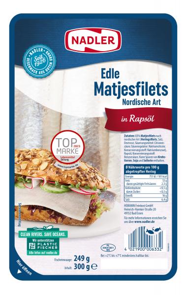 Nadler Edle Matjesfilets Nordische Art in Rapsöl