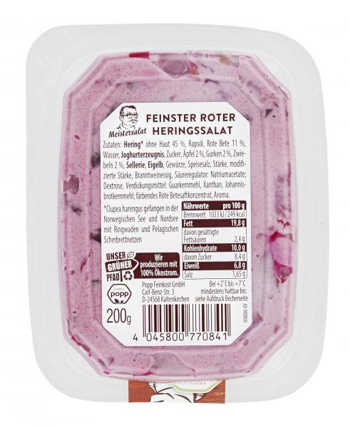Popp Meistersalat Feinster roter Heringssalat