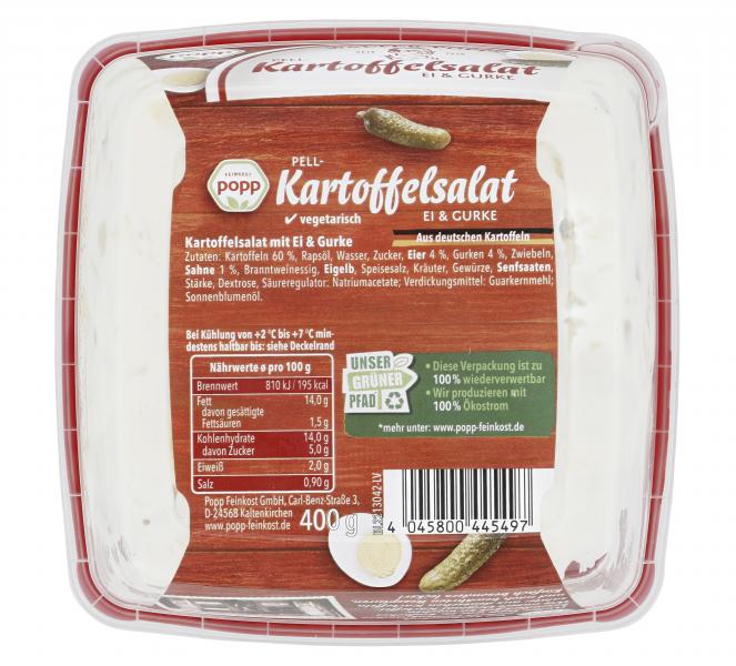 Popp Kartoffelsalat mit Ei und Gurke
