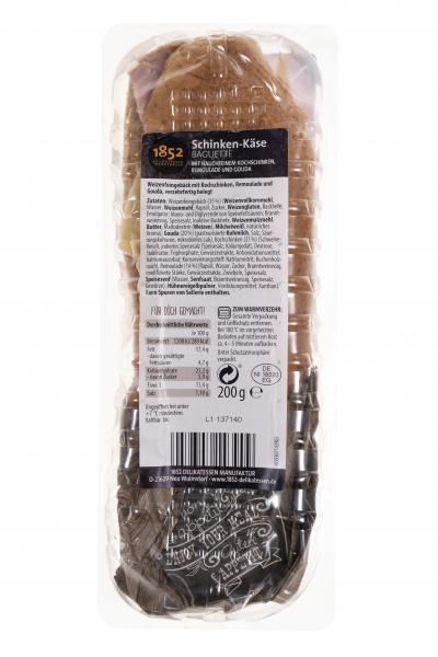 1852 Delikatessen Manufaktur Schinken-Käse Baguette