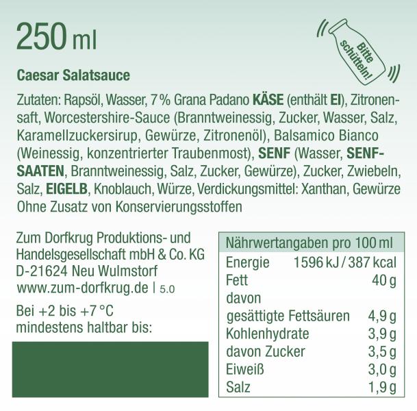 Zum Dorfkrug Caesar Salatsauce