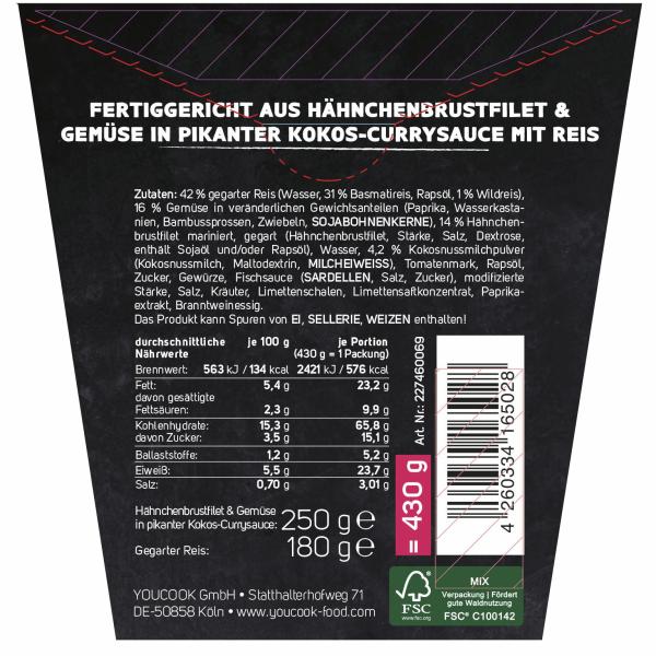 Youcook Rotes Thai Curry mit Huhn