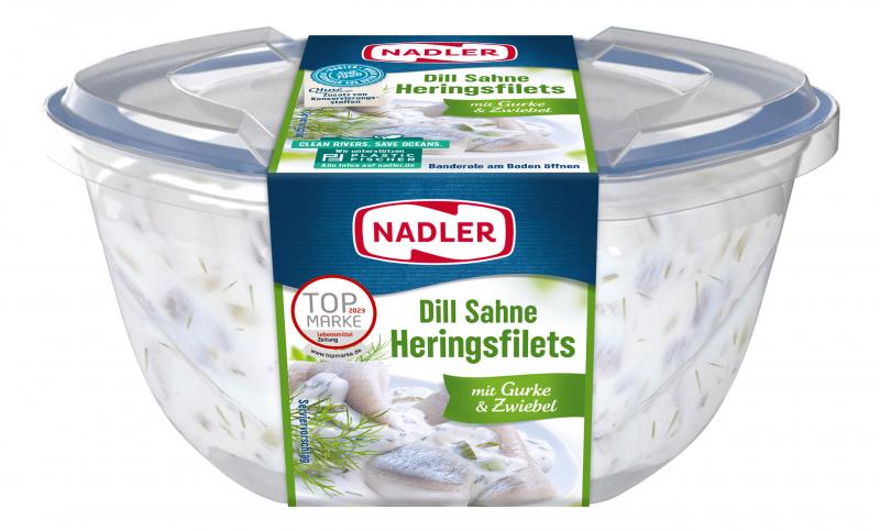 Nadler Dill Sahne Heringsfilets mit Gurke & Zwiebel