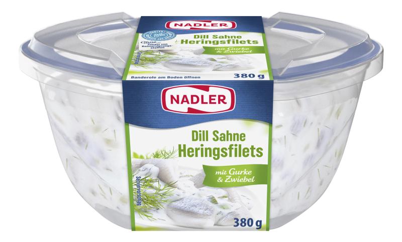 Nadler Dill Sahne Heringsfilets mit Gurke & Zwiebel