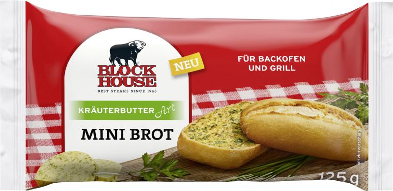 Block House Mini Brot Kräuterbutter Art