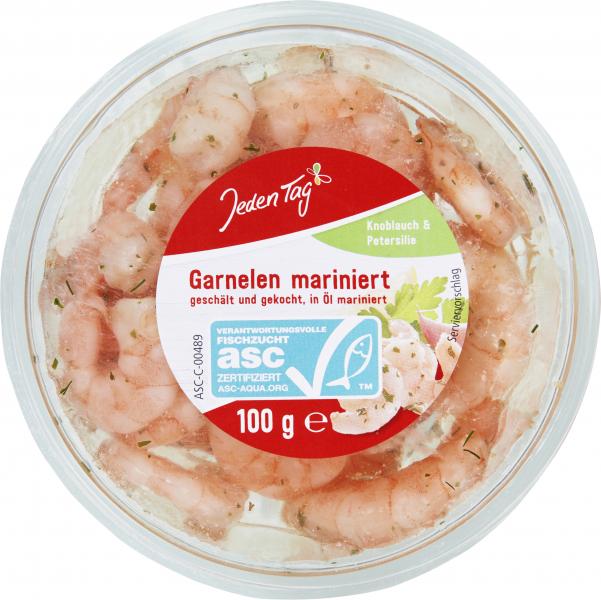 Jeden Tag Garnelen mariniert Knoblauch & Petersilie